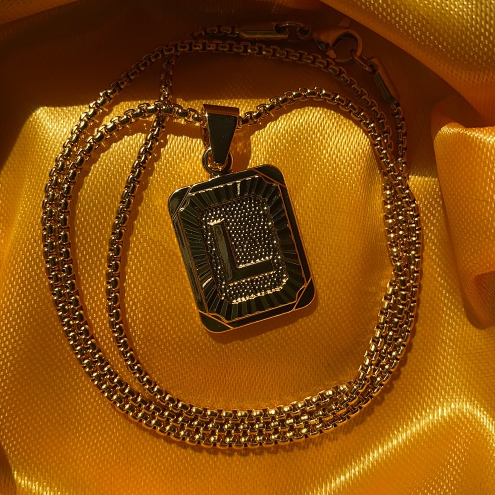 10K Gold Letter Necklace - L